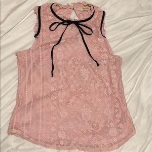 Pink Lace Top